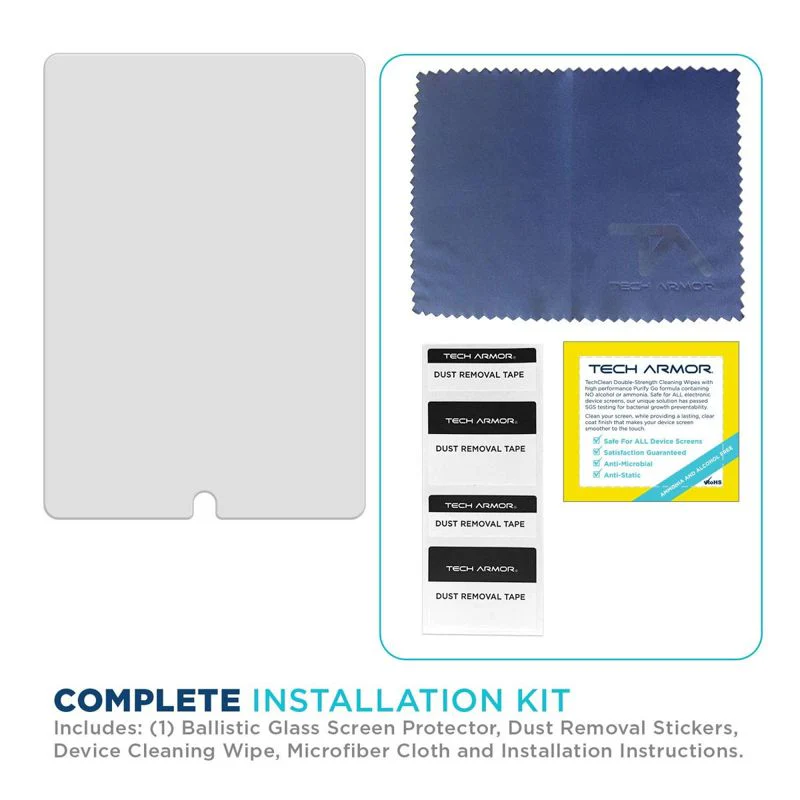 Tech Armor Ballistic Glass Screen Protector for iPad 10.2" (7th-9th gen.) - Tempered Glass 1 pack - Image 7